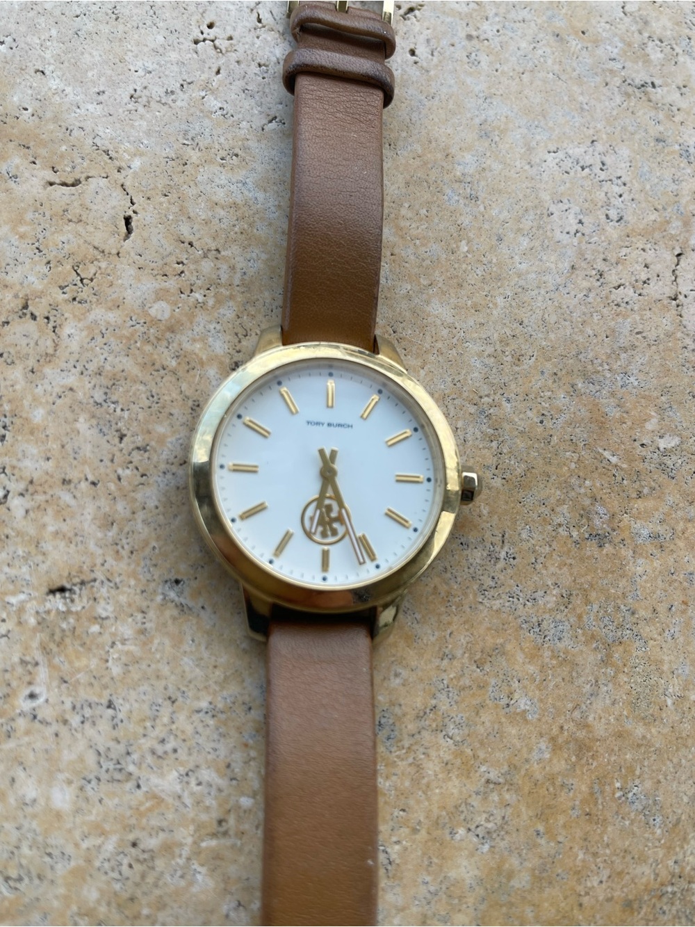 Tory Burch Brown Leather Strap Watch with Gold-Tone Case - Picture 2 of 9